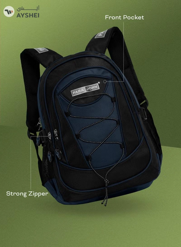 PARAJOHN Classic Students School Backpack Navy