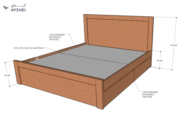 Terra Box Drawer Storage Bed
