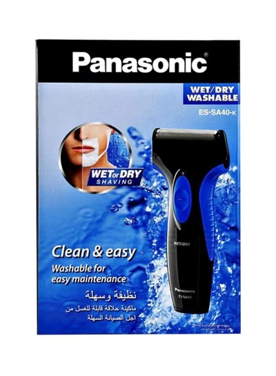 Panasonic Pro Curve Wet And Dry Shaver - Es-Sa40 Black/Blue-1