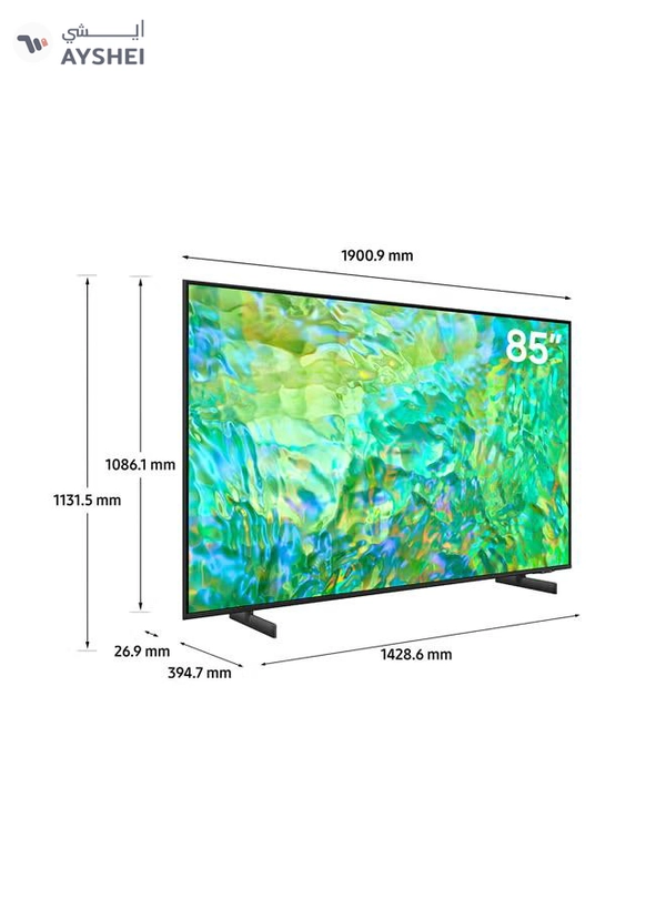 85 Inch Crystal UHD 4K Smart TV 2023 Airslim, Dynamic Crystal Color - International Version