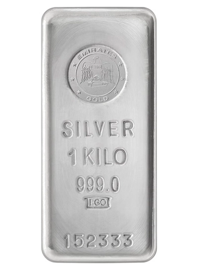 Emirates 1kg Pure Silver Bar 999 - 1 Kilogram-0