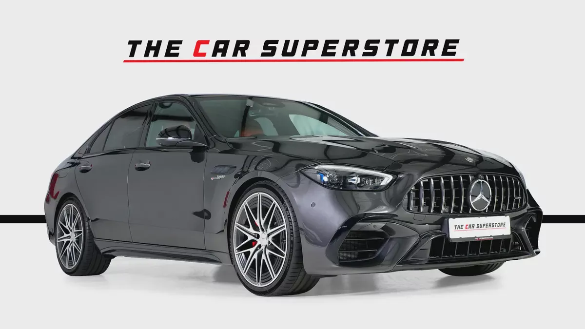 Mercedes Benz C63S E Performance-827 KMS ONLY-Graphite Grey Metallic-The Best Sports Sedan-1-1