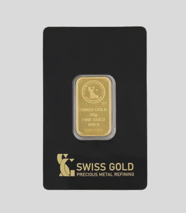 20 Grams Swiss Gold Bar 100% Authentic