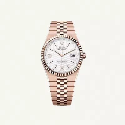 Rolex Land-Dweller 40mm Full Rose Gold with White Dial | Condition: New | Year of production 2026 | Original box | Original papers-0
