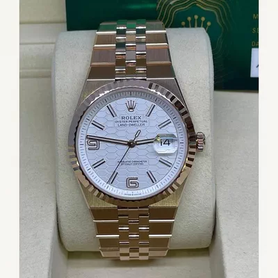 Rolex Land-Dweller 40mm Full Rose Gold with White Dial | Condition: New | Year of production 2026 | Original box | Original papers-8