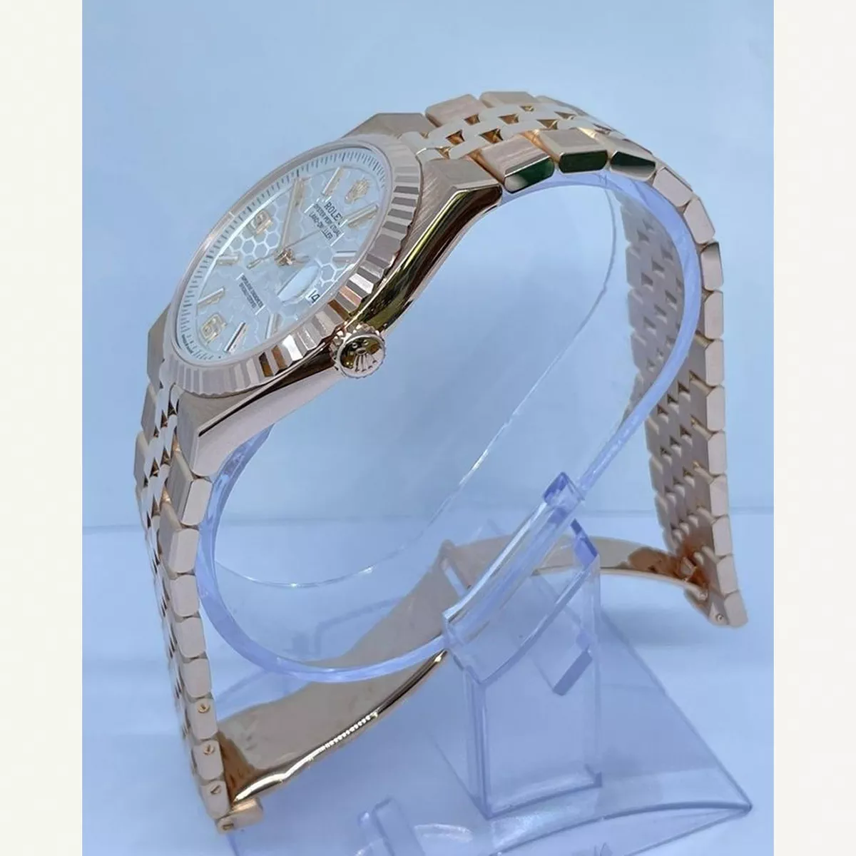 Rolex Land-Dweller 40mm Full Rose Gold with White Dial | Condition: New | Year of production 2026 | Original box | Original papers-4-4