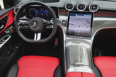 GLC300 4MATIC AMG - GCC SPECS - 340 KM ONLY - WARRANTY / SERVICE FROM GARGASH - ACCIDENT FREE --13