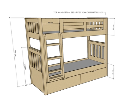 Max Bunk Bed, 90-4