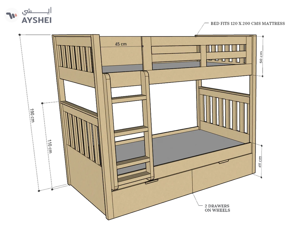 Max Bunk Bed, 90-3-3