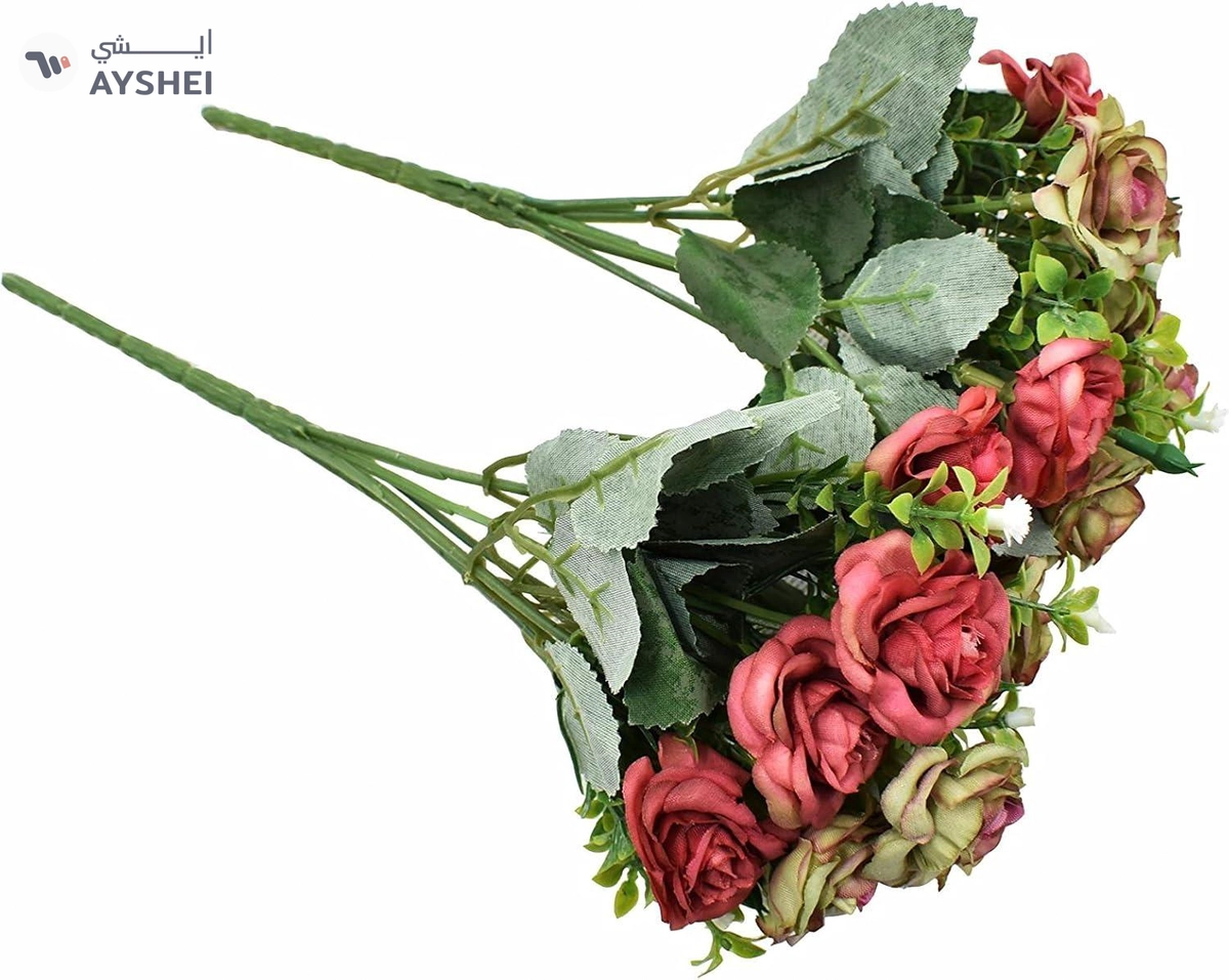 Yatai Artificial Plants 2 Bunch Rose Flowers For Multiple Occasions-2-2