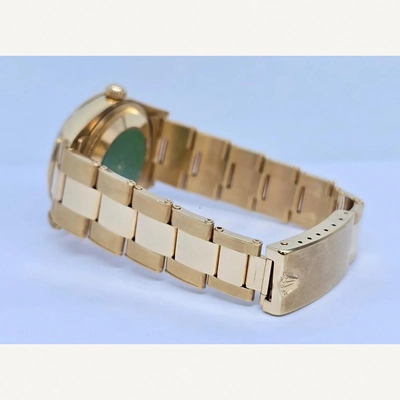 Rolex Oyster Perpetual Date Full Yellow Gold Silver Dial | Used (Good) | Year of production 2000 (Approximation) | No original box | No original papers-3
