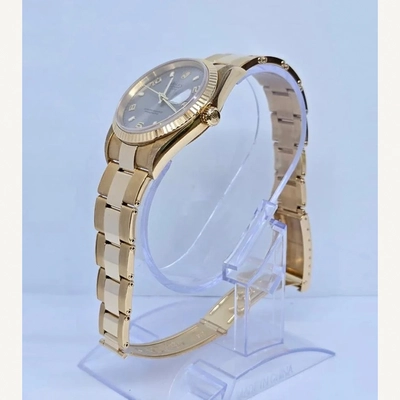 Rolex Oyster Perpetual Date Full Yellow Gold Silver Dial | Used (Good) | Year of production 2000 (Approximation) | No original box | No original papers-4