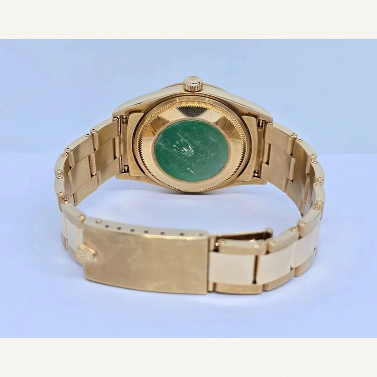 Rolex Oyster Perpetual Date Full Yellow Gold Silver Dial | Used (Good) | Year of production 2000 (Approximation) | No original box | No original papers-7-7