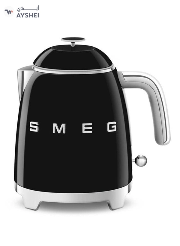 Smeg 50's Retro Style Mini Electric Kettle - 0.8 L 1400 W KLF05BLAU / KLF05BLUK Black