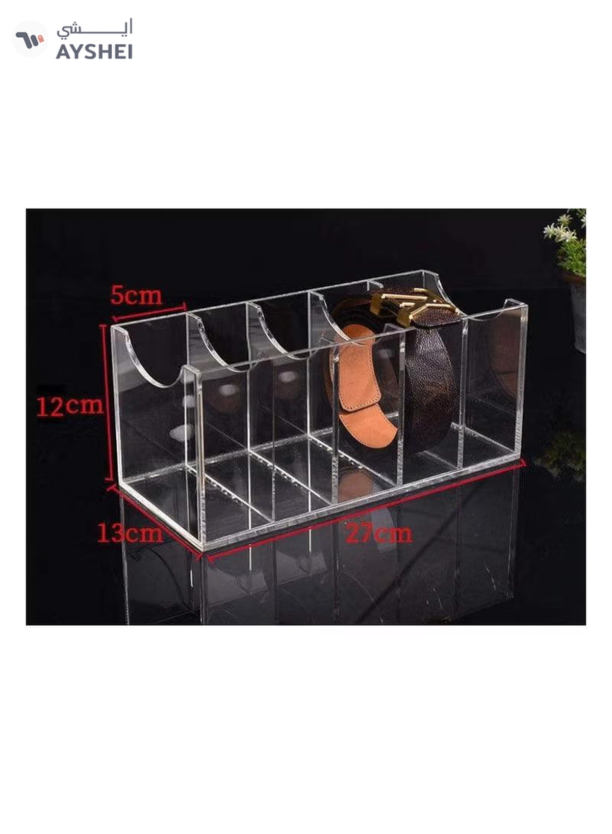 Eworld Acrylic Belt and Makeup Organizer Display Storage for Shelf Drawers-3-3