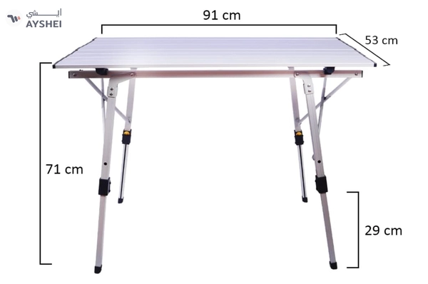 Yatai Decor Folding Table Portable Outdoor Indoor Foldable Picnic Table