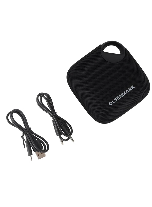 Olsenmark Wireless Portable 5W 2" Speaker with Bluetooth-OMMS1219 Powerful Audio Companion, IPX6 Water Resistant, 800mAh Battery, TWS Function, USB-Mp3 TF Card ,long Play Time 2 Years Warranty
