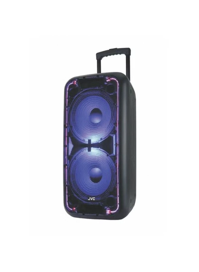 JVC Portable Trolley Bluetooth Speaker With 1600W PMPO Powerfull Output Bluetooth And 2 Microphones XS-N518PB Black-1