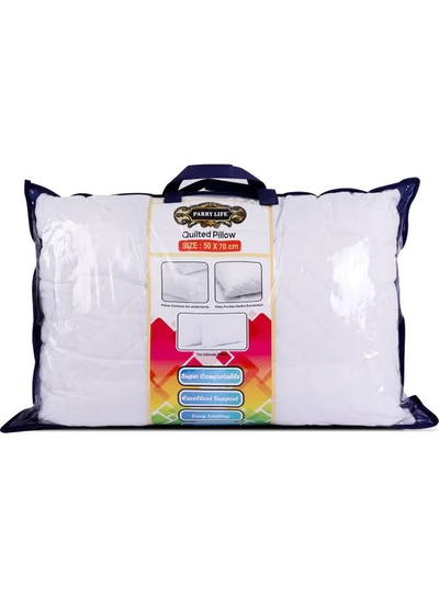 PARRY LIFE Soft Siliconized Sleeping Bed Pillow polyester White 50 x 70cm-0