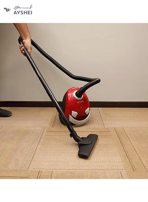KRYPTON Handheld Vacuum Cleaner For Floor And Dust Cleaning 1400 W KNVC6095 Red