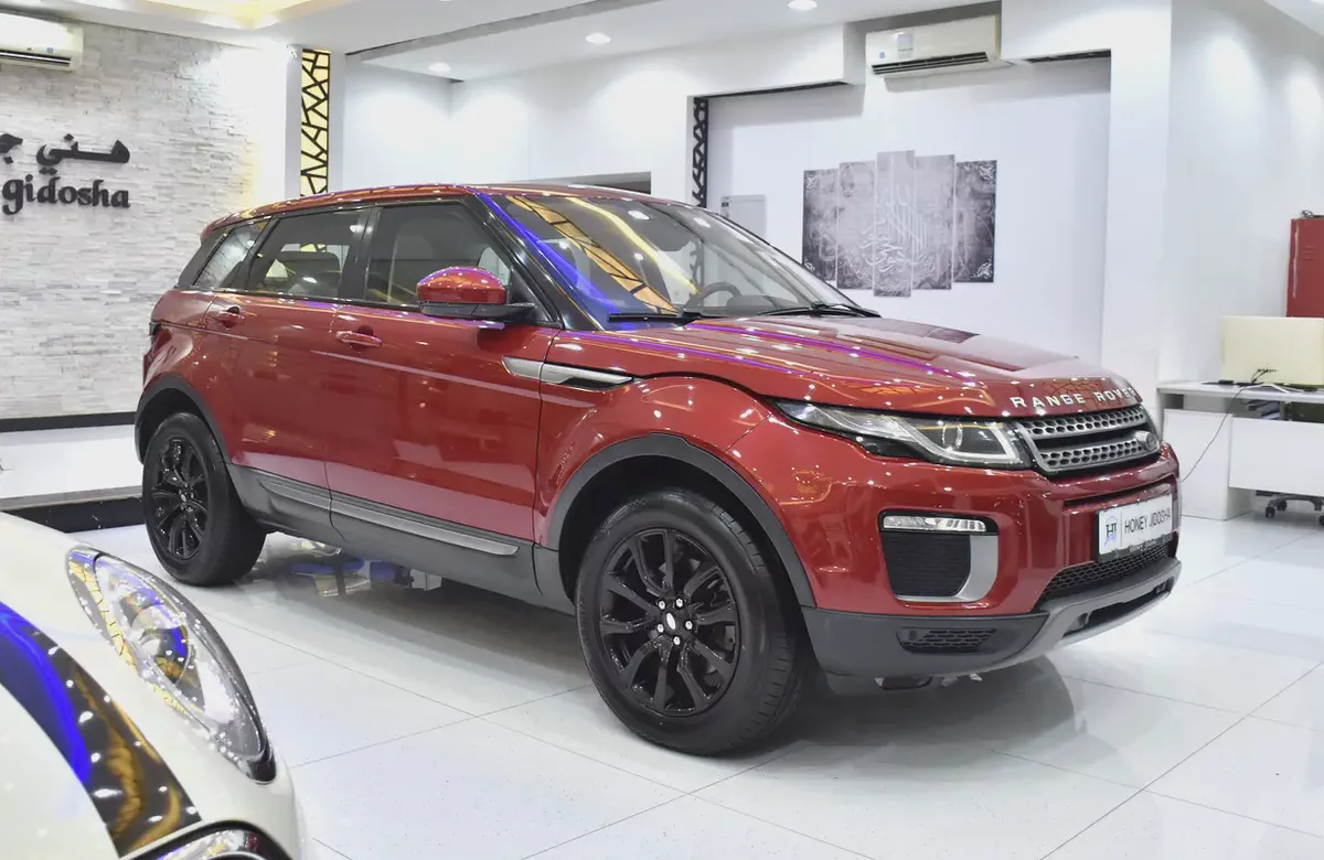 ORIGINAL PAINT ( صبغ وكاله ) Land Rover Range Rover Evoque ( 2016 Model ) in Red Color GCC Specs-2-2