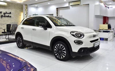 Fiat 500x ( 2023 Model ) in White Color GCC Specs-6