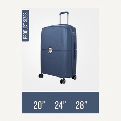 Polypropylene Hardshell Luggage Set 3-Piece Spinner – TSA Approved Lock |Lightweight & Durable 20/24/28 Inch (Small, Medium, Large) – Navy Blue-2