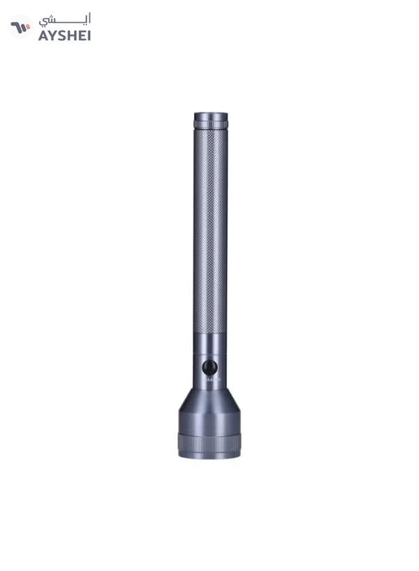 KRYPTON Rechargeable LED Flashlight-Powerful Torch For Camping, Hiking, Trekking Grey