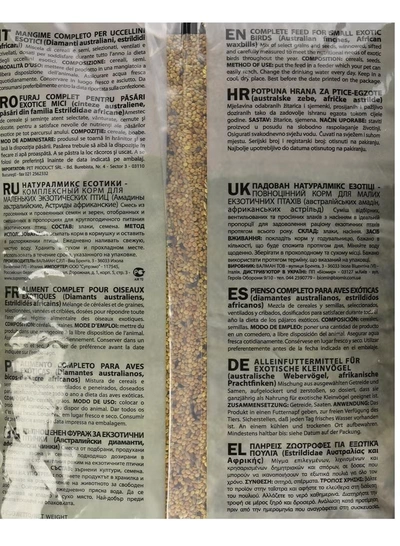 Padovan NaturalMix Esotici Bird Food 5 Kg-1