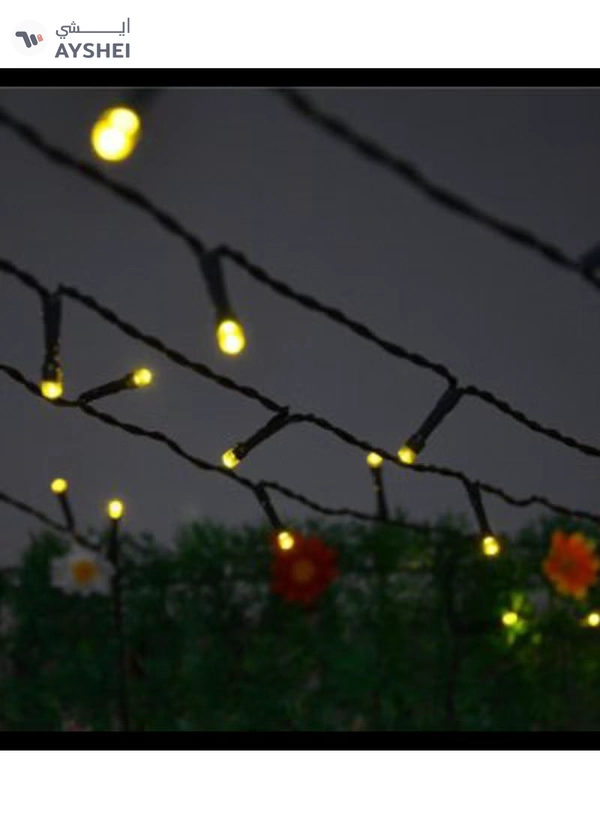 Yuwell Ramadan Light 10 Meter Led Warm White Fairy Light For Ramadan Decoration Curtain Light For Home and Outdoor Decoration Light Multimode Operated Light
