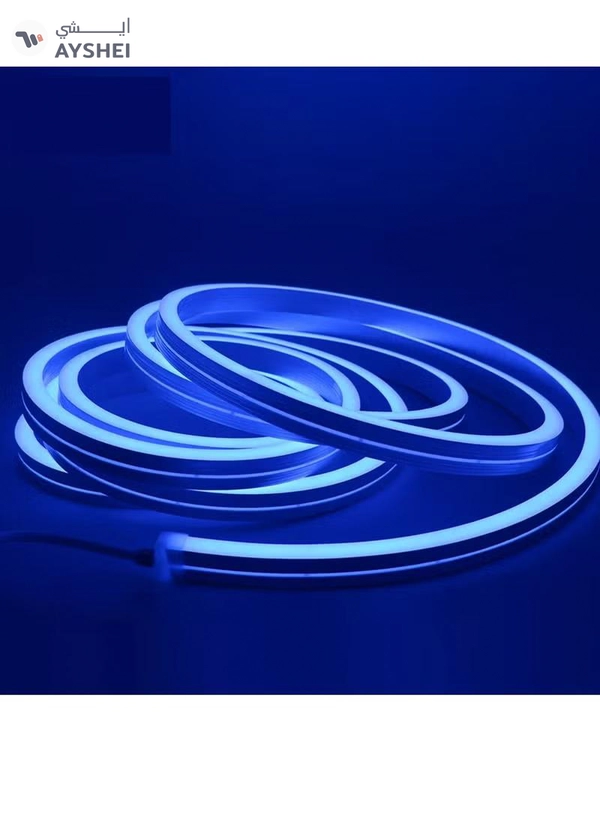 Yuwell Premium Quality LED Neon Strip Light Waterproof For Home Lighting Kitchen Bed Outdoor Flexible Decoration Blue 5 Meter