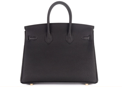 Hermès Birkin 25 Noir / Black Togo Gold Hardware Bag-2