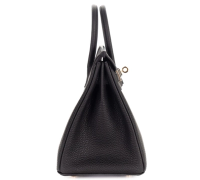 Hermès Birkin 25 Noir / Black Togo Gold Hardware Bag-4