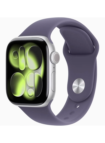Apple Watch Series 11 GPS 42mm (TDRA Version) Silver Aluminium Case With Purple Fog Sport Band - M/L-0