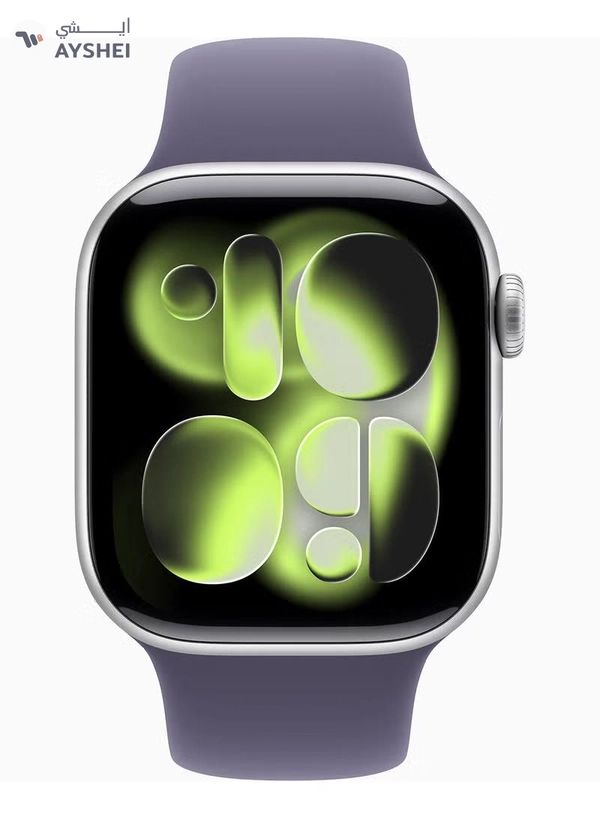 Apple Watch Series 11 GPS 42mm (TDRA Version) Silver Aluminium Case With Purple Fog Sport Band - M/L