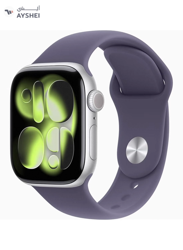 Apple Watch Series 11 GPS 42mm (TDRA Version) Silver Aluminium Case With Purple Fog Sport Band - M/L