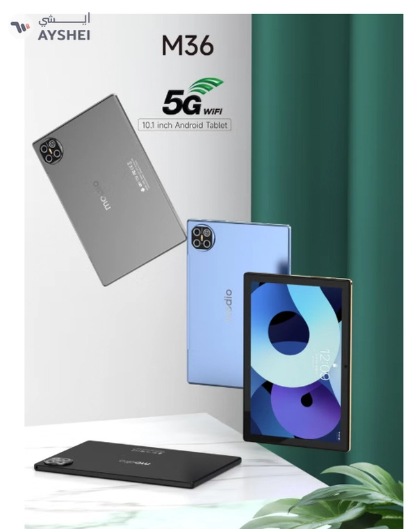 modio M36 Tablet With 10.1 Inch Screen Dual SIM Blue 12GB RAM 512GB 5G - Middle East