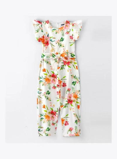 HASHQLO Flower Printed Full Length Jumpsuit Multicolour-0