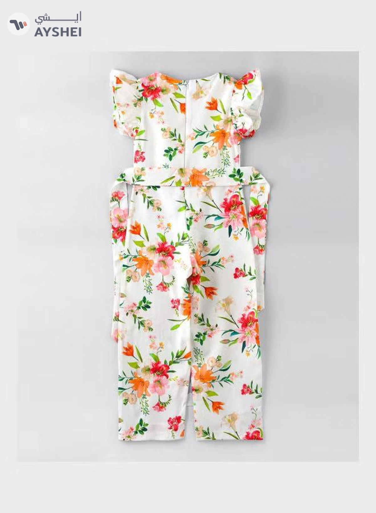 HASHQLO Flower Printed Full Length Jumpsuit Multicolour-1-1