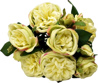 Yatai Rose Flowers Artificial Plants 7/Heads Bridal Wedding Party Decor Bouquet Flower Bunch-0