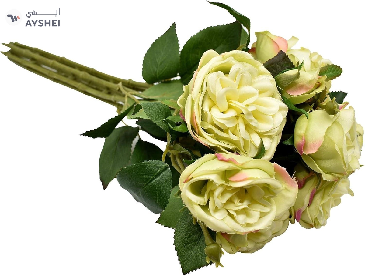Yatai Rose Flowers Artificial Plants 7/Heads Bridal Wedding Party Decor Bouquet Flower Bunch-1-1