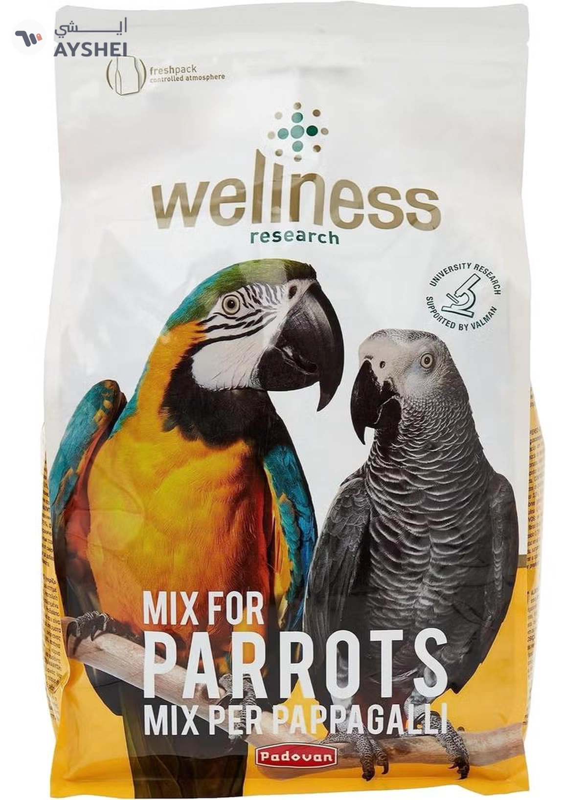 Padovan Wellness Parrots Bird Food 2.5Kg