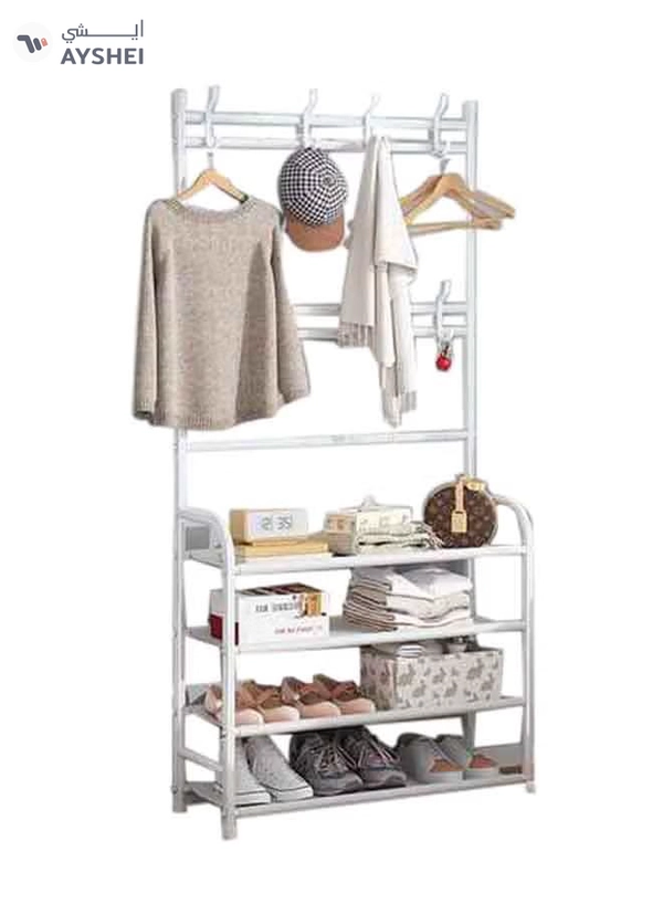 Sharpdo Multi-Layer Shoe Rack White 80x25.5x152.5cm