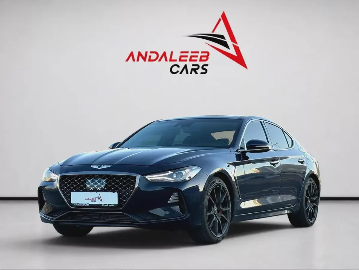 AED 1,440 P.M | 0% DOWN PAYMENT | GENESIS G70 PRESTIGE | 3.3L TWIN-TURBO V6 | 2018 | KOREAN SPECS