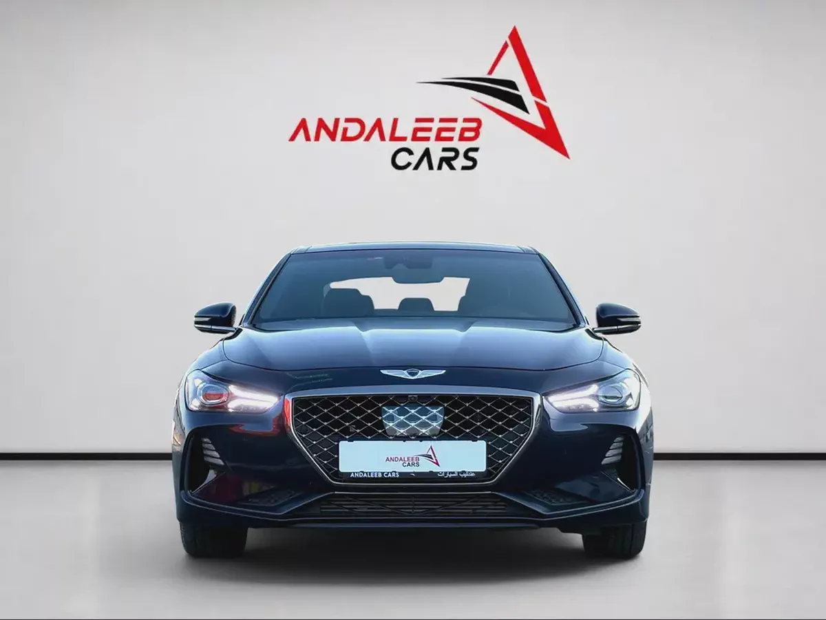 AED 1,440 P.M | 0% DOWN PAYMENT | GENESIS G70 PRESTIGE | 3.3L TWIN-TURBO V6 | 2018 | KOREAN SPECS-1-1