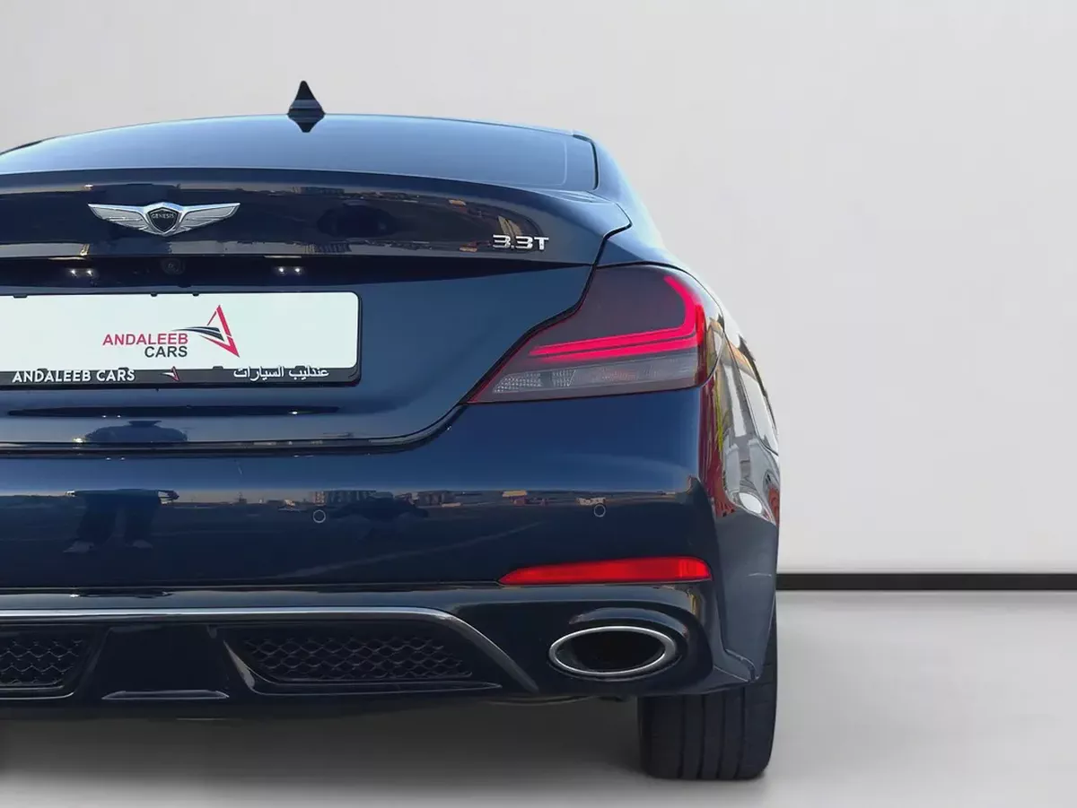 AED 1,440 P.M | 0% DOWN PAYMENT | GENESIS G70 PRESTIGE | 3.3L TWIN-TURBO V6 | 2018 | KOREAN SPECS-6-6