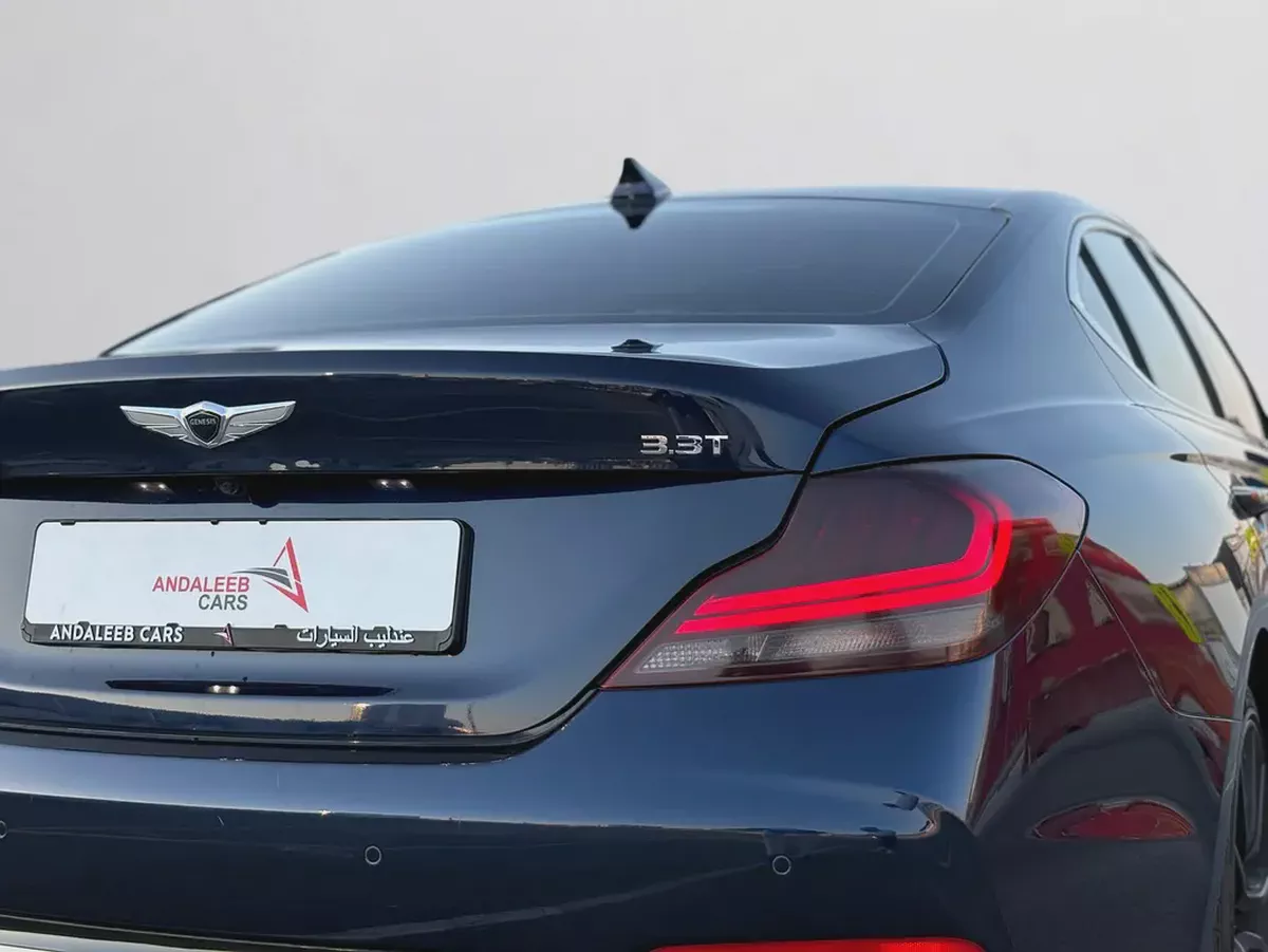 AED 1,440 P.M | 0% DOWN PAYMENT | GENESIS G70 PRESTIGE | 3.3L TWIN-TURBO V6 | 2018 | KOREAN SPECS-8-8