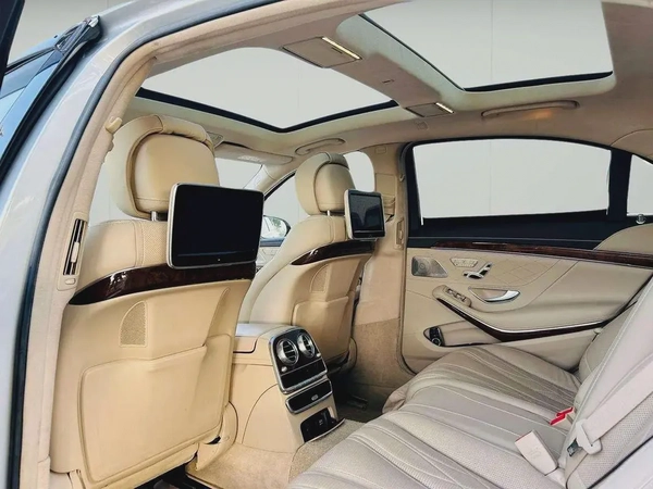 MERCEDES BENZ S63 ///AMG - 2014 - SILVER WITH BEIGE - SUPER CLEAN CAR FRESH JAPAN IMPORT