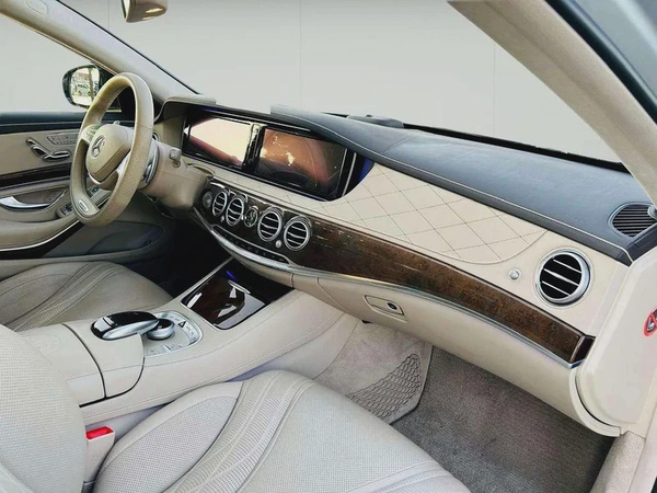 MERCEDES BENZ S63 ///AMG - 2014 - SILVER WITH BEIGE - SUPER CLEAN CAR FRESH JAPAN IMPORT