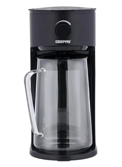 GEEPAS Ice Tea/ Coffee Maker, With Permanent Nylon Filter, GCM41516 | Ice Tea Maker with Infusion Pitcher for Hot/Cold Water | Iced Coffee Maker for Ground Coffee with Brew Strength Selector 2.5 L 700 W GCM41516 Black-0
